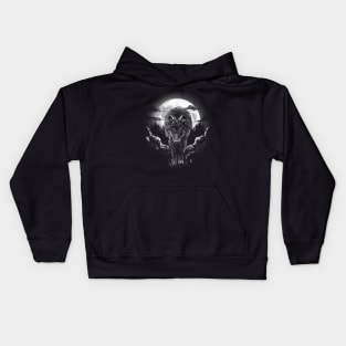Wolf in the Full Moon day - Animal by Motif Wolf Kids Hoodie